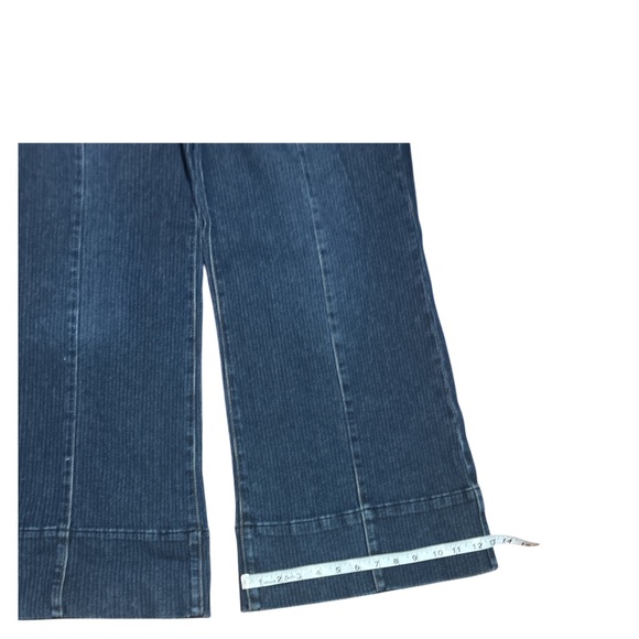 NWT Freckled Poppy Risen Mid Rise Dark Wash Wide Leg Jeans 15/32 - Picture 4 of 6